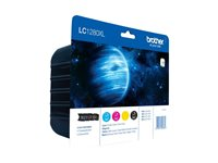 Brother LC1280XLVALBP - 4-pack - høykapasitets - svart, gul, cyan, magenta - original - blister - blekkpatron LC1280XLVALBP