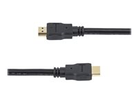 StarTech.com 1.5m High Speed HDMI Cable - Ultra HD 4k x 2k HDMI Cable - HDMI to HDMI M/M - 5 ft HDMI 1.4 Cable - Audio/Video Gold-Plated (HDMM150CM) - HDMI-kabel - HDMI hann til HDMI hann - 1.5 m - dobbeltisolert - svart - for P/N: MSTCDP122HD HDMM150CM