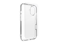 Zagg InvisibleShield Glass Elite 360 - Baksidedeksel for mobiltelefon - blank - med Skjermbeskytter i herdet glass - for Apple iPhone 16 200515374