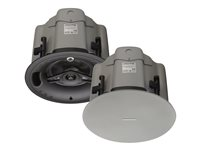 Crestron Saros ICE6T - Høyttaler - for høyttaleranlegg - 125 watt - toveis - koaksial - teksturhvitt (grillfarge - teksturhvitt) SAROS IC6T-W-T-EACH+