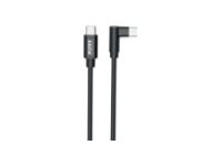 PORT Connect - USB-kabel - 24 pin USB-C (hann) vinklet til 24 pin USB-C (hann) rett - 1 m - USB Power Delivery (10W) 900053