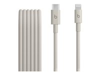 Beats - Lightning-kabel - 24 pin USB-C hann til Lightning hann - 1.5 m - surge stone - flettet kabel, reinforced design, Rask lading MDGL4ZM/A