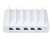 Compulocks 5 Port USB-C and USB-A Charging Dock with UK Plug - Ladedokk - 10 utgangskontakter (USB, 24 pin USB-C) 5PUSBCDKS-UK