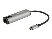 StarTech.com 2.5GbE USB C to Ethernet Adapter NBASE-T NIC, USB 3.0 Type C 2.5/1 Gigabit/100 Mbps Multi Speed Network/USB 3.1 Laptop to RJ45/LAN Thunderbolt 3 Compatible/MacBook Pro Surface - Type-C to Ethernet - Nettverksadapter - USB-C - 10M/100M/1G/2,5 Gigabit Ethernet x 1 + USB 3.0 - svart, romgrå US2GC30