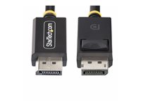 StarTech.com 3m DisplayPort 2.1 Cable, VESA-Certified DP40 DP 2.1 Cable - DisplayPort-kabel - DisplayPort (hann) låst til DisplayPort (hann) låst - DisplayPort 2.1 - 3 m - 8K 60Hz støtte, 4K 144Hz støtte, 1440p støtte 240 Hz, UHBR10, HDR-støtte, up to 40 Gbps data transfer rate, passiv - svart DP21-3M-DP40-CABLE