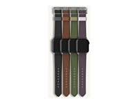OtterBox Symmetry - Bånd for smart armbåndsur - 45/44/42mm, kaktuslær - plomme luksus - for Apple Watch Hermès Series 9, Series 10, Series 8, Series 9, Ultra, Ultra 2 77-95603