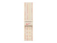 Apple Nike - Sløyfe for smart armbåndsur - 46mm - 145 - 220 mm - stjernelys/rosa MYJE3ZM/A