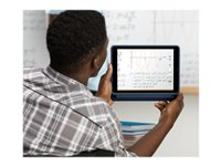 Logitech Rugged Combo 3 Touch for Education - Tastatur og folioveske - med styrepute - Apple Smart connector - QWERTZ - Sveitsisk - klassisk blå - akademisk - for Apple 10.2-inch iPad (7. generasjon, 8. generasjon, 9. generasjon) 920-010363