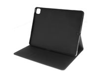 Insmat Exclusive - Lommebok for nettbrett - leatherette, papir, kartong, termoplast-polyuretan (TPU), bomullssting - svart - for Apple 13-inch iPad Air M2 Wi-Fi, M2 Wi-Fi + Cellular, M3 Wi-Fi, M3 Wi-Fi + Cellular 652-1331