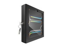 Compulocks iPad Pro M4 11" (2024), Apex Enclosure Mast Stand - Monteringssett (stativ, hus) - for nettbrett - låsbar - metallramme - svart - skjermstørrelse: 11" - skranke, frittstående - for Apple 11-inch iPad Pro M4 Wi-Fi, M4 Wi-Fi + Cellular 333B11PAPX4B