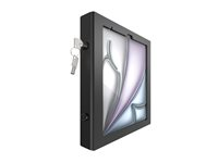 Compulocks iPad Air M2 & M3 13", Apex Enclosure Tablet Printer Kiosk - Black - Stativ - kioskstil - for skriver/nettbrett - låsbar - høyverdig aluminium - svart - skjermstørrelse: 13" - monteringsgrensesnitt: 100 x 100 mm - skranke, frittstående - for Apple 13-inch iPad Air M2 Wi-Fi, M2 Wi-Fi + Cellular PK0113APXB