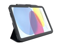 ZAGG Rugged Messenger - Beskyttelsesboks for nettbrett - robust - Kun for B2B, Minimum bestillingskvantum 1k - polykarbonat - koksgrå - for Apple 10.9-inch iPad (10. generasjon) 103114856