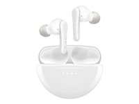 Belkin SoundForm - True wireless-hodetelefoner med mikrofon - i øret - Bluetooth - aktiv støydemping - hvit AUC015HQWH