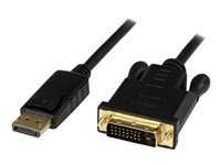 StarTech.com 6 ft DisplayPort to DVI Active Adapter Converter Cable - 6ft (1.8m) Active DP to DVI M/M Cable for PC - 1920x1200 - Black (DP2DVIMM6BS) - Skjermkabel - DisplayPort (hann) til DVI-D (hann) - 1.8 m - aktiv - svart - for P/N: TB3CDK2DP, TB3CDK2DPUE, TB3CDOCKDP, TB3DK2DHV, TB3DK2DHVUE, TB3DKDPMAW, TB3DKDPMAWUE DP2DVIMM6BS