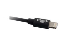 C2G USB A Male to Lightning Male Sync and Charging Cable - Lightning-kabel - Lightning hann til USB hann - 1 m - svart 86050