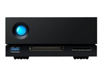 LaCie 1big Dock STHS16000800 - Harddiskarray - 16 TB - 1 brønner (SATA-600) - HDD 16 TB x 1 - Thunderbolt 3, USB 3.1 (ekstern) - med 5-års Rescue Data Recovery Service Plan STHS16000800