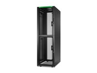 APC NetShelter SX Colocation - Rack skap - 2 x 600W x 1070D mm, med sider - står på gulv - svart - 42U - 19" - TAA-samsvar AR3200B2