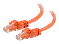 C2G Cat6 Booted Unshielded (UTP) Network Patch Cable - Koblingskabel - RJ-45 (hann) til RJ-45 (hann) - 2 m - UTP - CAT 6 - formstøpt, uten hindringer, flertrådet - oransje 83576