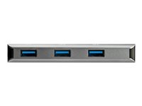 StarTech.com 3 Port 10Gbps USB C Hub with SD Card Reader, 3x USB-A & 1x SD Slot, Portable USB 3.1/3.2 Gen 2 Type C Adapter Hub, Laptop Hub, USB Bus Powered, Thunderbolt 3 Compatible - Windows/macOS/Linux (HB31C3ASDMB) - Hub - 1 x USB-C + 3 x USB 3.1 - stasjonær - for P/N: PEXUSB321C HB31C3ASDMB