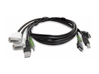 StarTech.com - Adapterkabel - TAA-samsvar - USB-type A, DVI, 3,5 mm telefonjakk hann til HDMI, USB Type B, 3,5 mm telefonjakk hann - 1.8 m SK2DVI2HDMMKVM06-TAA