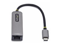 StarTech.com 2.5GbE USB-C to Ethernet Adapter - Nettverksadapter - USB-C 3.2 Gen 1 / Thunderbolt 3 - 10M/100M/1G/2,5 Gigabit Ethernet + USB-C 3.2 Gen 1 - romgrå 2GPD3-USB-C-ETHERNET