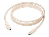 dbramante1928 re-charge - USB-kabel - 24 pin USB-C (hann) til 24 pin USB-C (hann) - 1.5 m - flettet kabel, USB-C Power Delivery (60W) - beige CB20CCBE7209