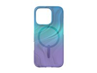 ZAGG Milan Snap - Baksidedeksel for mobiltelefon - MagSafe-samsvar - grafen - dyp aurora - for Apple iPhone 16 Pro 702315108