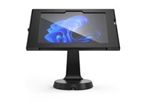 Compulocks Surface GO 1-4 Gen Apex Enclosure Mast Counter Stand - Monteringssett (hus, stativ) - for nettbrett - låsbar - metallramme - svart - skjermstørrelse: 10"-10.5" - skranketopp, veggmonterbar - for Microsoft Surface Go, Go 2, Go 2 for Business, Go 3, Go 3 for Business, Go 4 for Business 333B510APXB