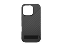 ZAGG Denali Snap - Baksidedeksel for mobiltelefon - med stativ - MagSafe-samsvar - termoplast-polyuretan (TPU), grafen - for Apple iPhone 16 Pro 702315252