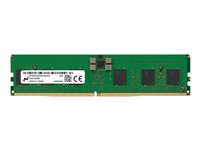 Micron - DDR5 - modul - 16 GB - DIMM 288-pin - 6400 MHz / PC5-51200 - CL52 - 1.1 V - registrert - ECC - grønn MTC10F1084S1RC64BD2R
