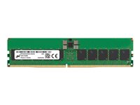 Micron - DDR5 - modul - 32 GB - DIMM 288-pin - 6400 MHz / PC5-51200 - CL52 - 1.1 V - registrert - ECC - grønn MTC20F2085S1RC64BR
