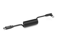 PORT Connect - USB-kabel - 24 pin USB-C (hann) rett til 24 pin USB-C (hann) vinklet - 70 cm - spring cable, USB Power Delivery (65W) (en pakke 10) 900064/10