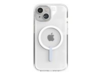 Zagg Crystal Palace - Baksidedeksel for mobiltelefon - MagSafe-samsvar - klart (snap) - for Apple iPhone 13, 14, 15 702312616