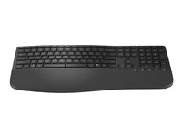 HP 685 - Tastatur - dual modus, 3-sone layout, flere enheter, 23 programmerbare taster, OS automatisk deteksjon, lav profil tastereeise - 100% - full size - trådløs - 2.4 GHz - svart - reklame 8T6L9UT