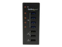 StarTech.com 7 Port USB 3.0 Charging Hub - 4 x USB-A, 3 x USB-A Dedicated Charging Ports - Powered Mountable USB Charging Station (ST4300U3C3) - Hub - 4 x SuperSpeed USB 3.0 - stasjonær - for P/N: PEXUSB3S3GE, SVA12M5NA, USB312SAT3CB, USB315CB2M, USBLT1MWS, USBLTM1MBK, USBLTM1MWH ST4300U3C3