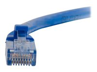 C2G Cat5e Booted Unshielded (UTP) Network Patch Cable - Koblingskabel - RJ-45 (hann) til RJ-45 (hann) - 30 cm - UTP - CAT 5e - formstøpt, uten hindringer, flertrådet - blå 83159