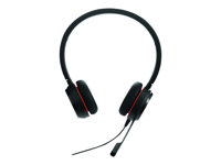Jabra Evolve 30 II UC stereo - Hodesett - on-ear - kablet - USB-C, USB-A - lydisolerende - Alcatel-Lucent Certified, Avaya Certified, Certified for Microsoft Teams, Cisco Certified, Unify Certified 5399-829-369